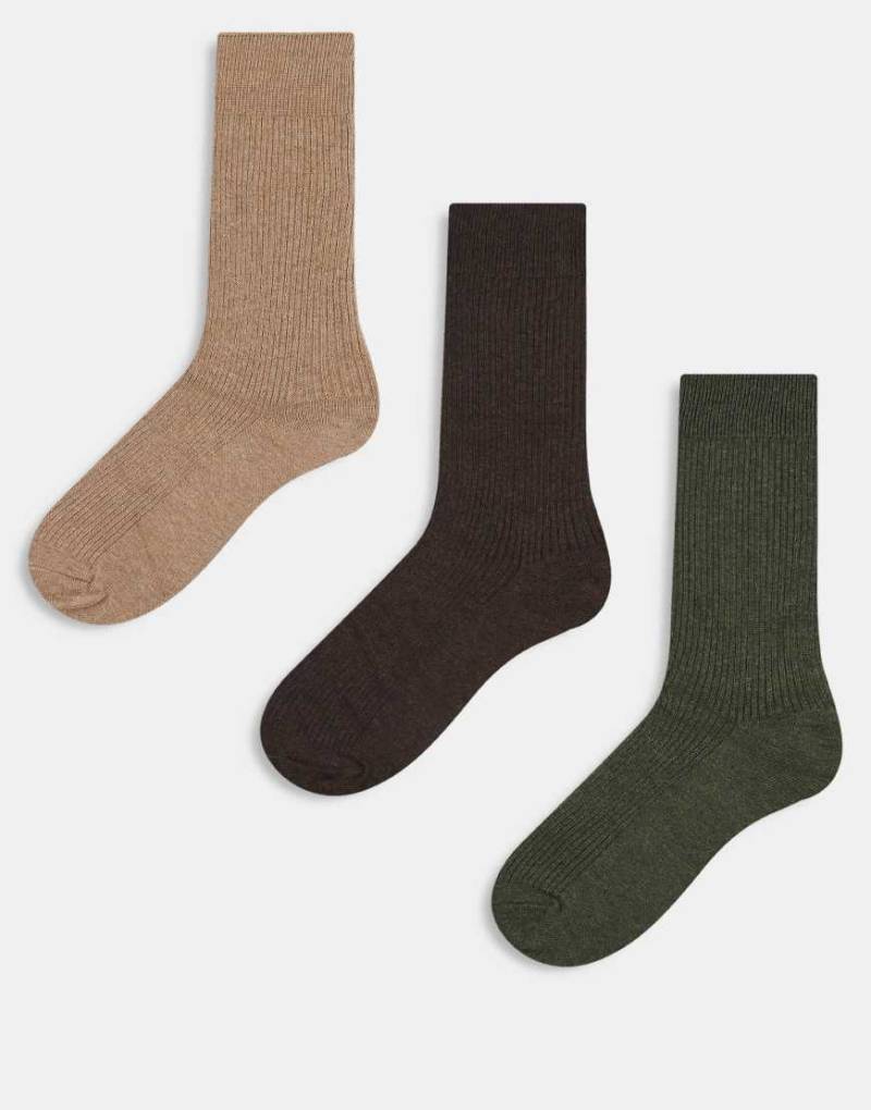 Selected - Geschenkbox mit 3 Paar Socken in verschiedenen Farben-Bunt von Selected