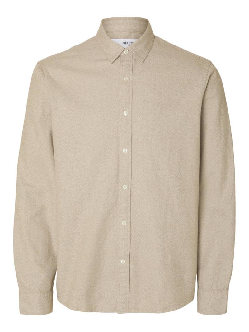 Selected - Hemd - Slhregnoah beige - Gr. - M von Selected