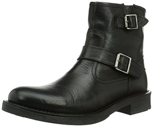 Selected Herren Sel Biker Boot I Kurzschaft Stiefel, Schwarz (Black), 41 EU von Selected