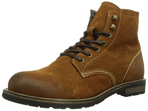 SELECTED Herren Sel Stone Warm Suede Boot I Kurzschaft Stiefel, Braun (Cognac), 44 EU von SELECTED