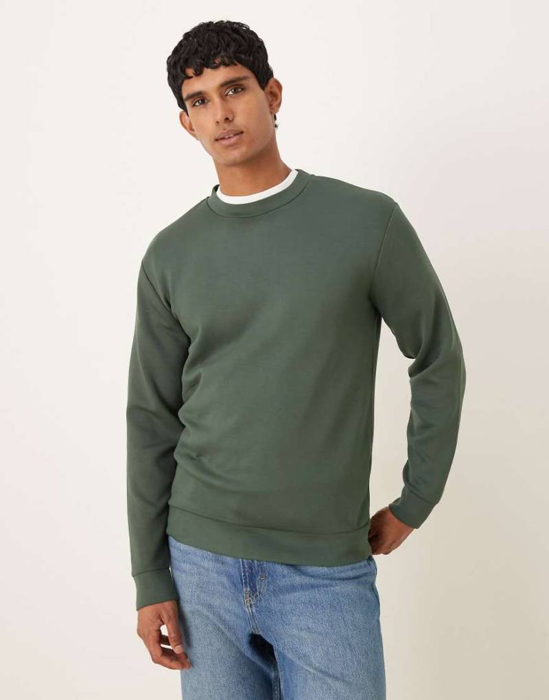 Selected - Sweatshirt in Grün von Selected