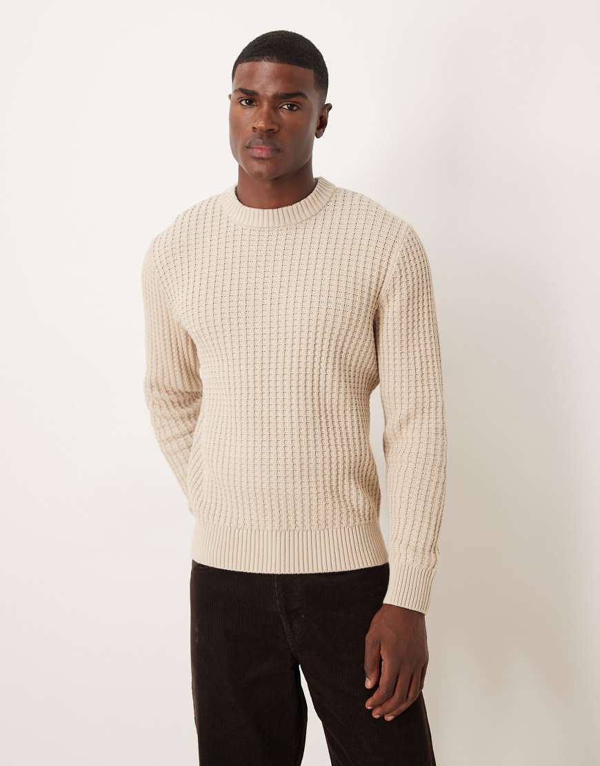 Selected Homme - Strickpullover in Cremeweiß von Selected