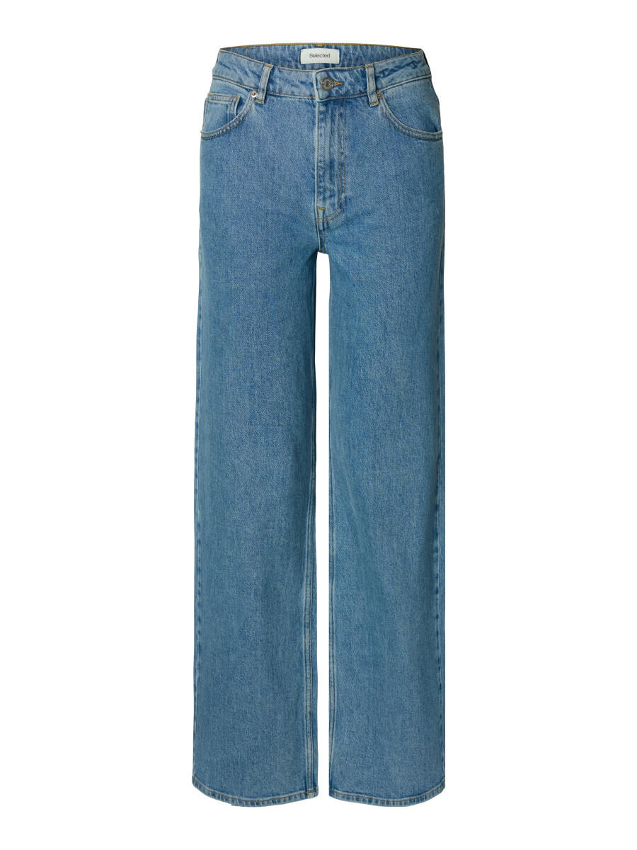 Selected - Jeans - SLFWIDE BEA-KORI blau - Gr. - 27/32 von Selected