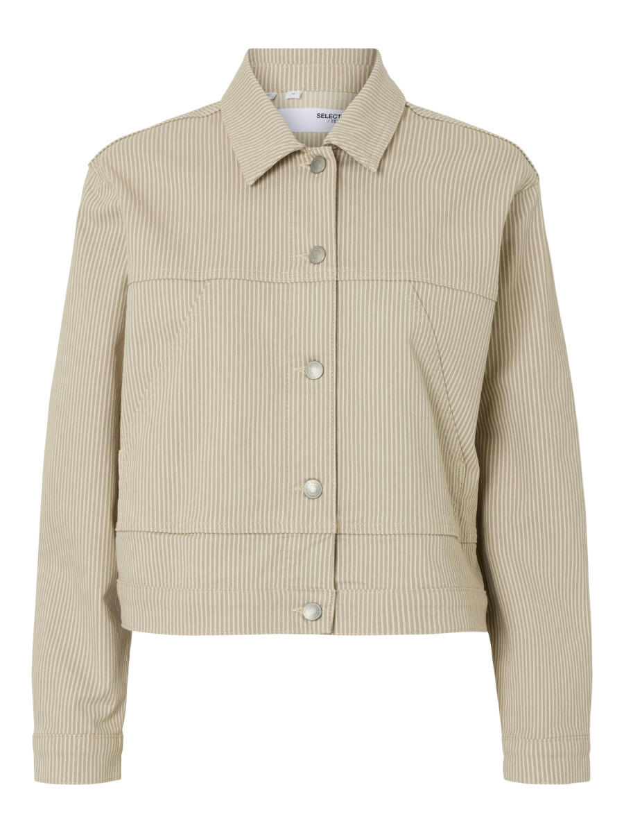 Selected - Jeansjacke weiß - Gr. - 34 von Selected