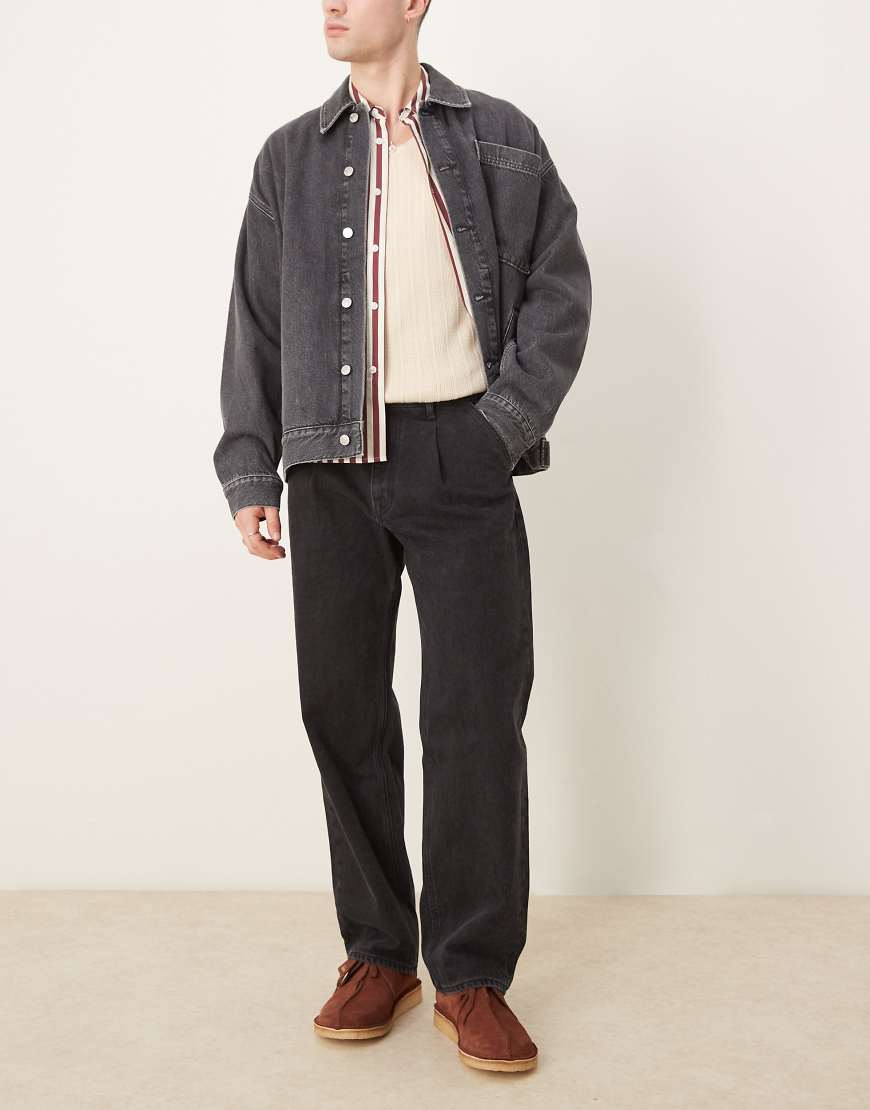 Selected - Kobe - Jeans in Schwarz mit lockerer Passform von Selected