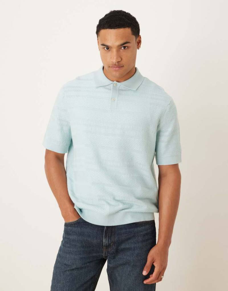 Selected - Kurzärmliges Polohemd in Blau mit regulärem Schnitt von Selected