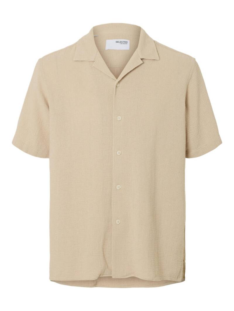 Selected - Kurzarmhemd - Slhrelax-Sal beige - Gr. - XL von Selected