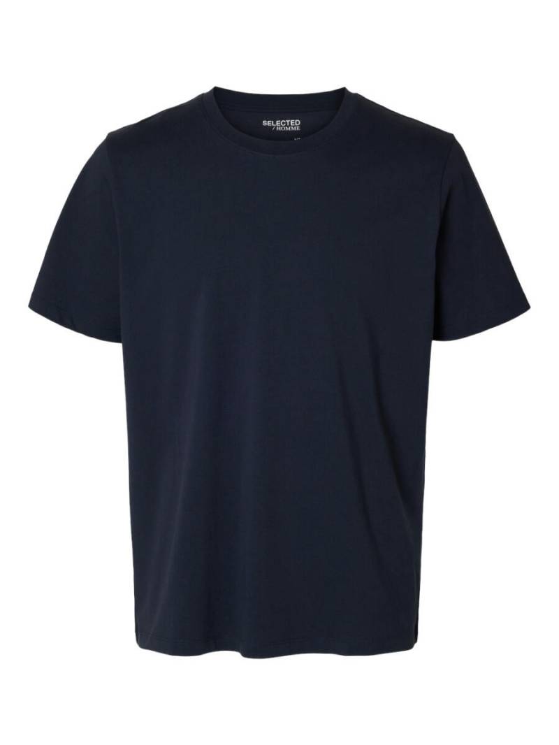 Selected - Lässiges T-Shirt blau - Gr. - L von Selected