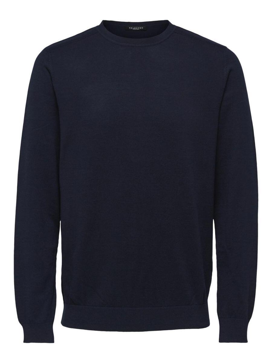 Selected - Langarm Strickpullover blau - Gr. - L von Selected