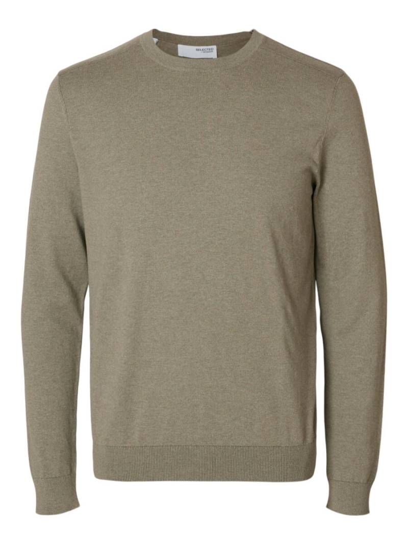 Selected - Langarm Strickpullover grau/grün - Gr. - XL von Selected