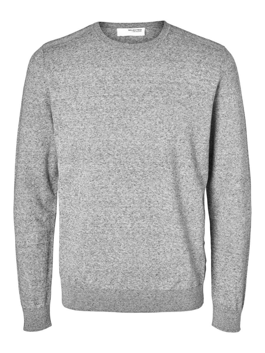 Selected - Langarm Strickpullover grau - Gr. - S von Selected