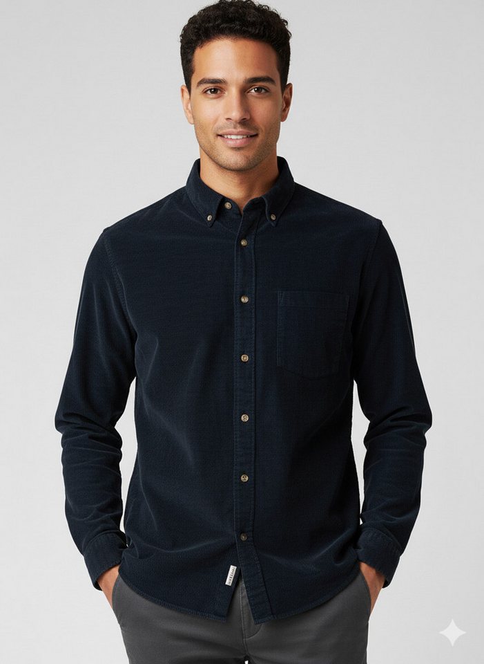 Selected Langarmhemd SLHREG-DAN CORD SHIRT LS von Selected