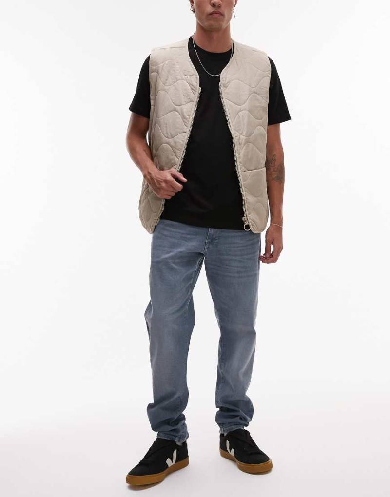 Selected - Leon - Slim-Fit-Jeans in Mittelblau von Selected