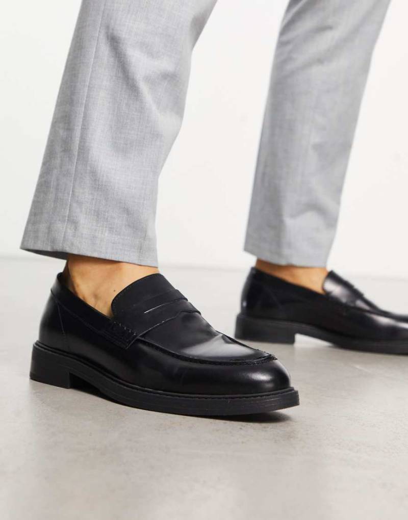 Selected - Loafer aus Leder in Schwarz von Selected