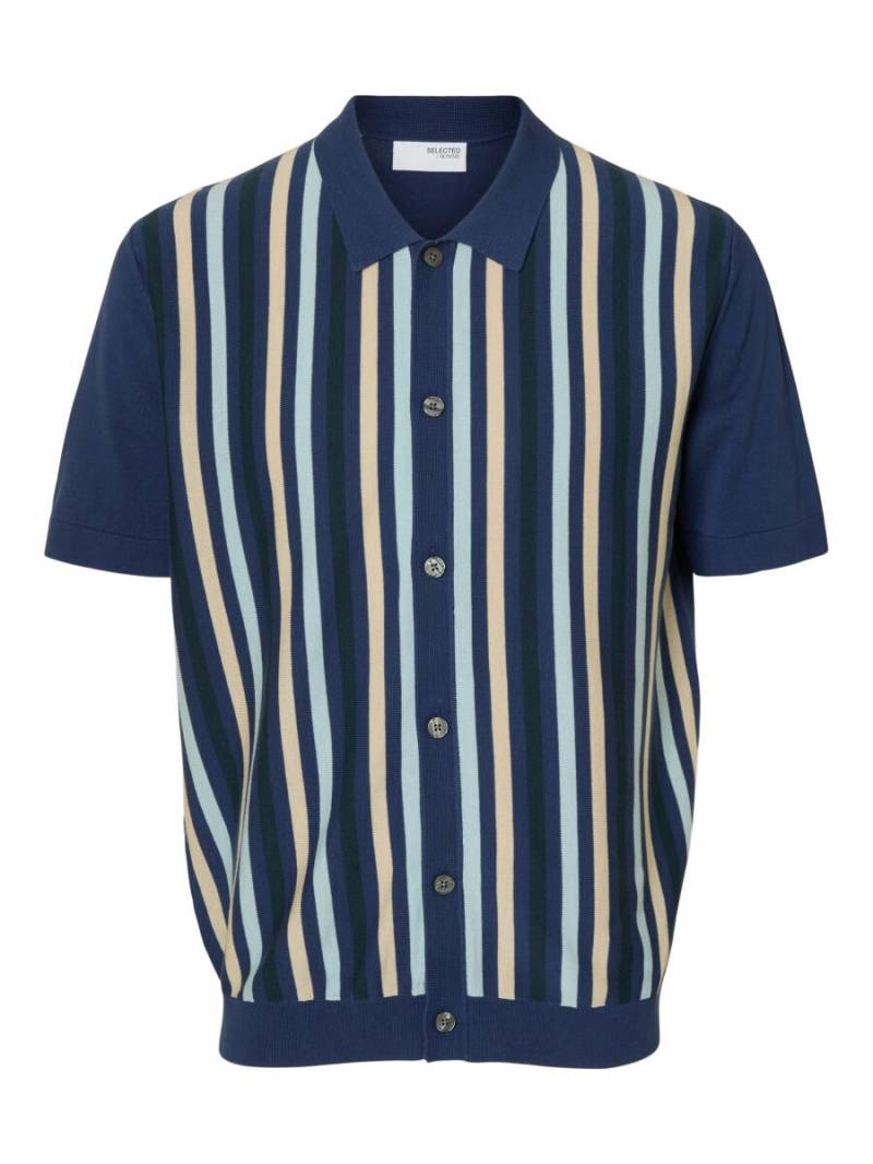 Selected - Polocardigan - Mattis blau - Gr. - L von Selected