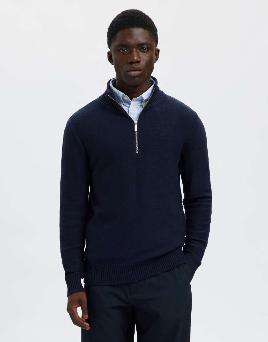 Selected - Pullover in Sky Captain-Grau von Selected