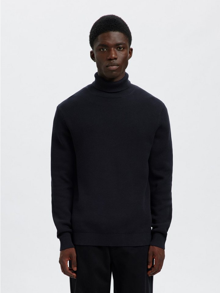 Selected Rollkragenpullover SLHDANE LS KNIT STRUCTURE ROLL NECK NOOS von Selected