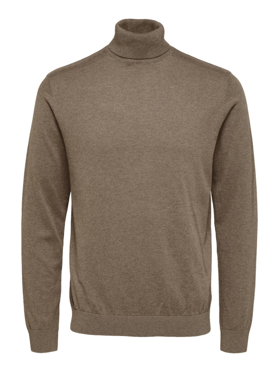 Selected - Rollkragenpullover - Slhberg braun - Gr. - XXL von Selected