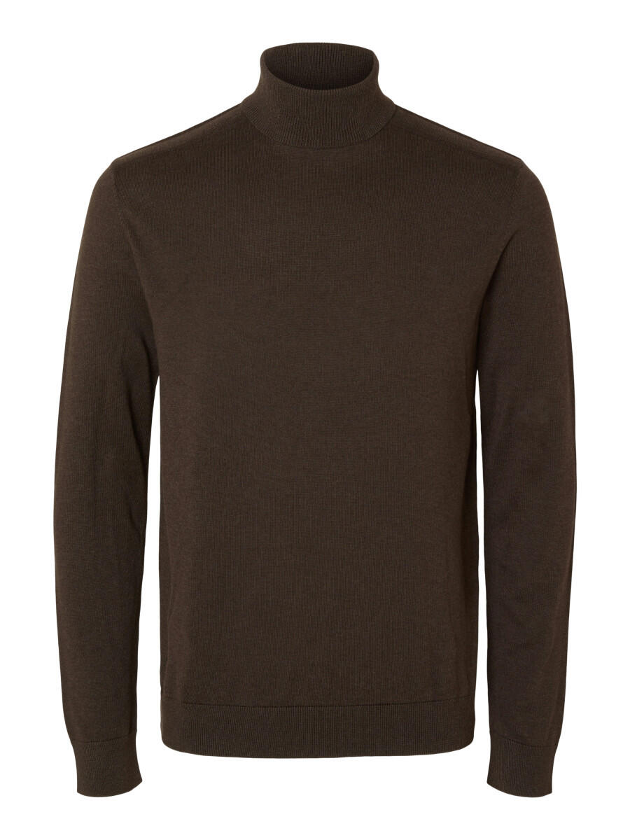 Selected - Rollkragenpullover - Slhberg braun - Gr. - XXL von Selected