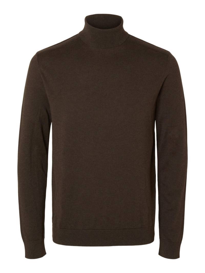 Selected - Rollkragenpullover - Slhberg braun - Gr. - XXL von Selected