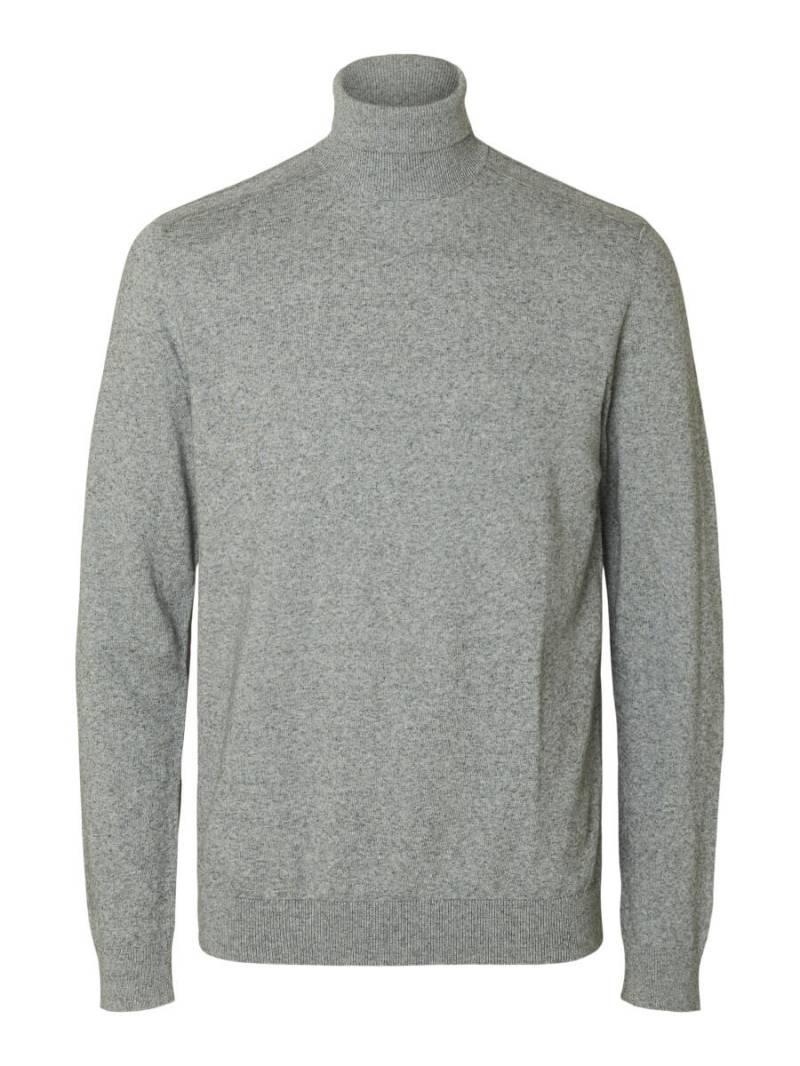 Selected - Rollkragenpullover - Slhberg grau - Gr. - XL von Selected