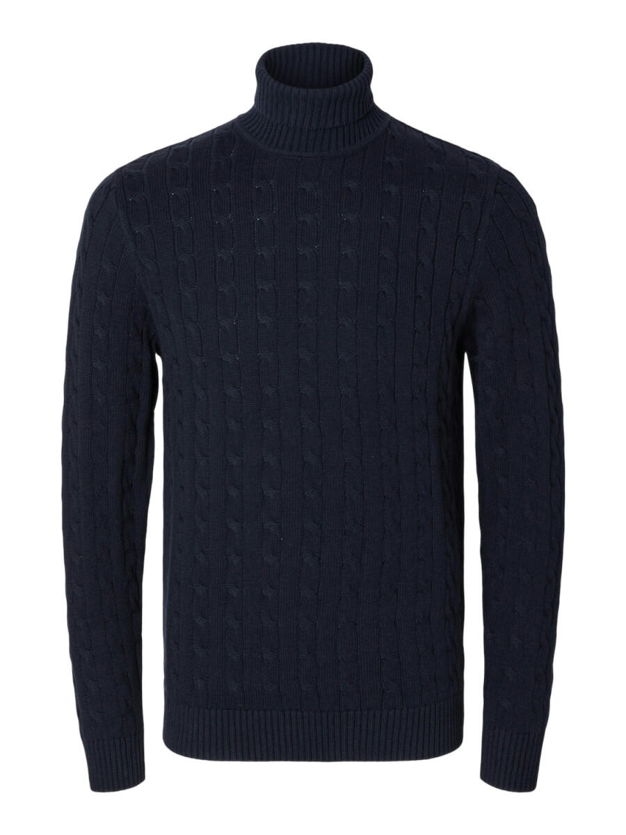 Selected - Rollkragenpullover - Slhryan blau - Gr. - XXL von Selected