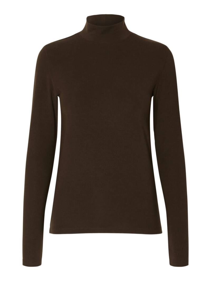 Selected - Rollkragenpullover braun - Gr. - L von Selected