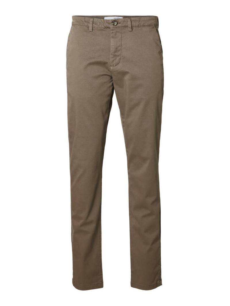 Selected - Slim Fit Flex Chino grau - Gr. - 34/32 von Selected