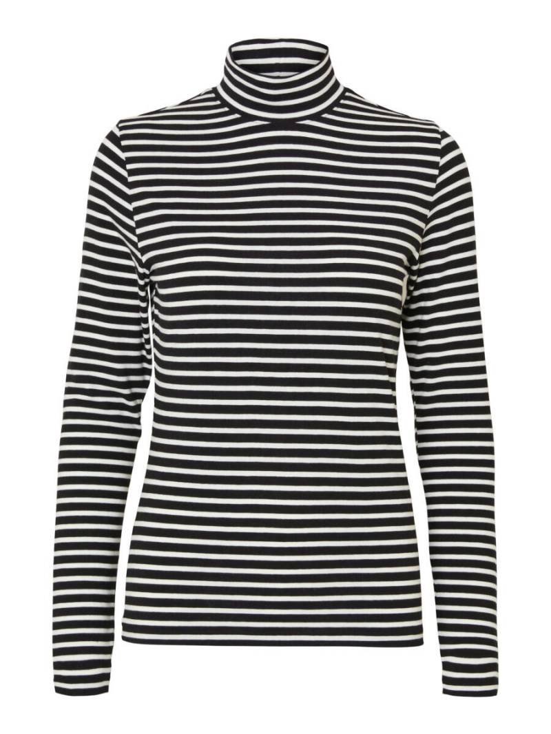 Selected - Streifenshirt schwarz - Gr. - XL von Selected