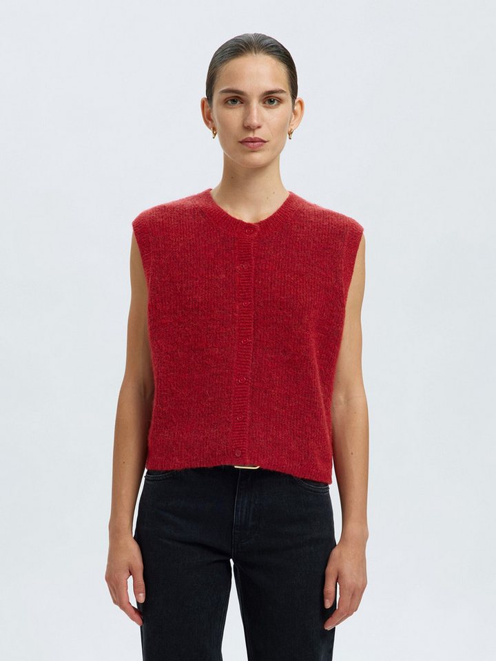 Selected Strickweste SLFLULU (1-tlg) Plain/ohne Details von Selected