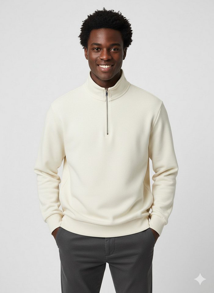 Selected Sweater SLHZREG-DAN SWEAT HALF ZIP von Selected