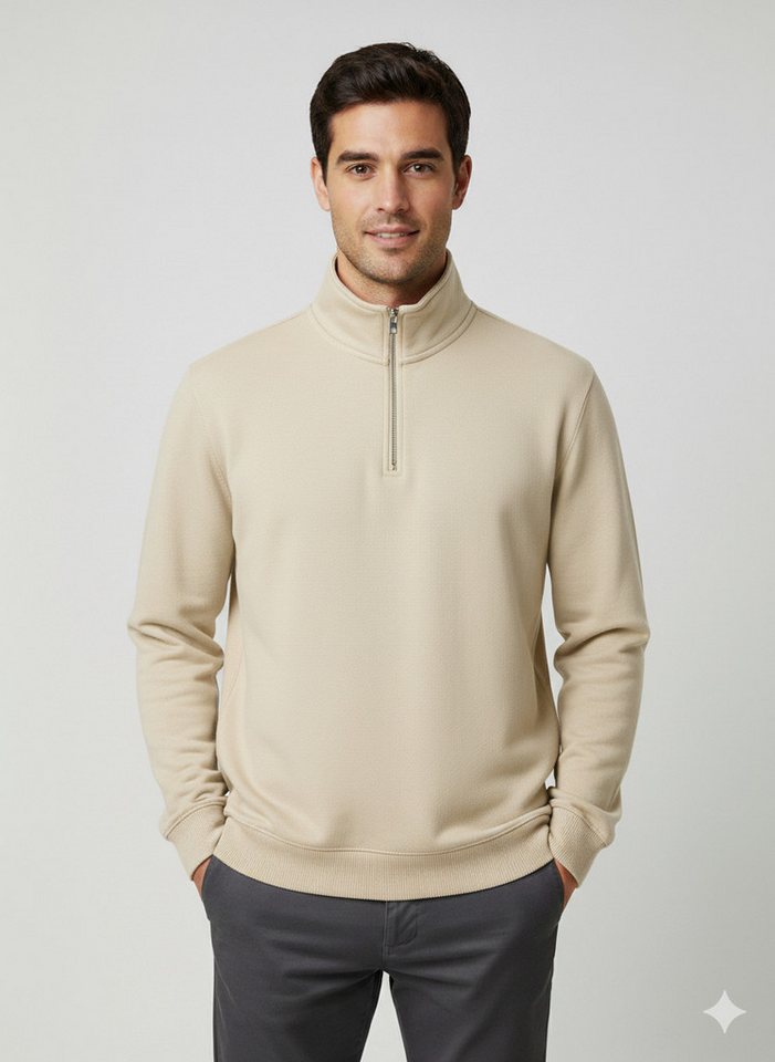 Selected Sweater SLHZREG-DAN SWEAT HALF ZIP von Selected