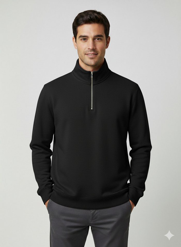 Selected Sweater SLHZREG-DAN SWEAT HALF ZIP von Selected