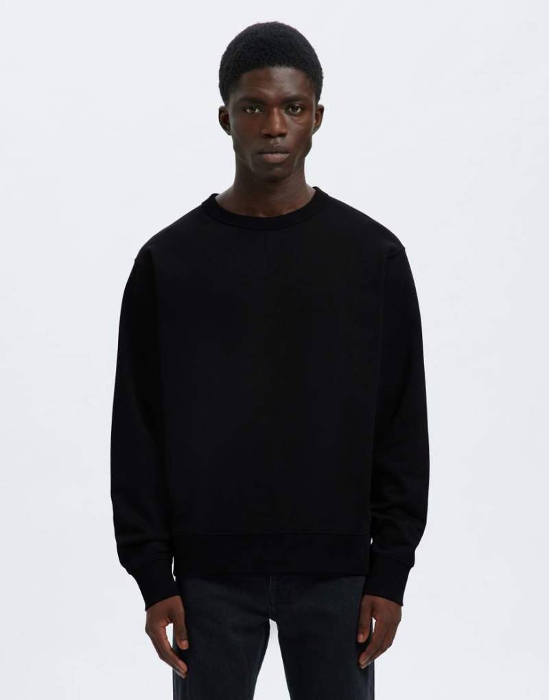 Selected - Sweatshirt in Schwarz von Selected