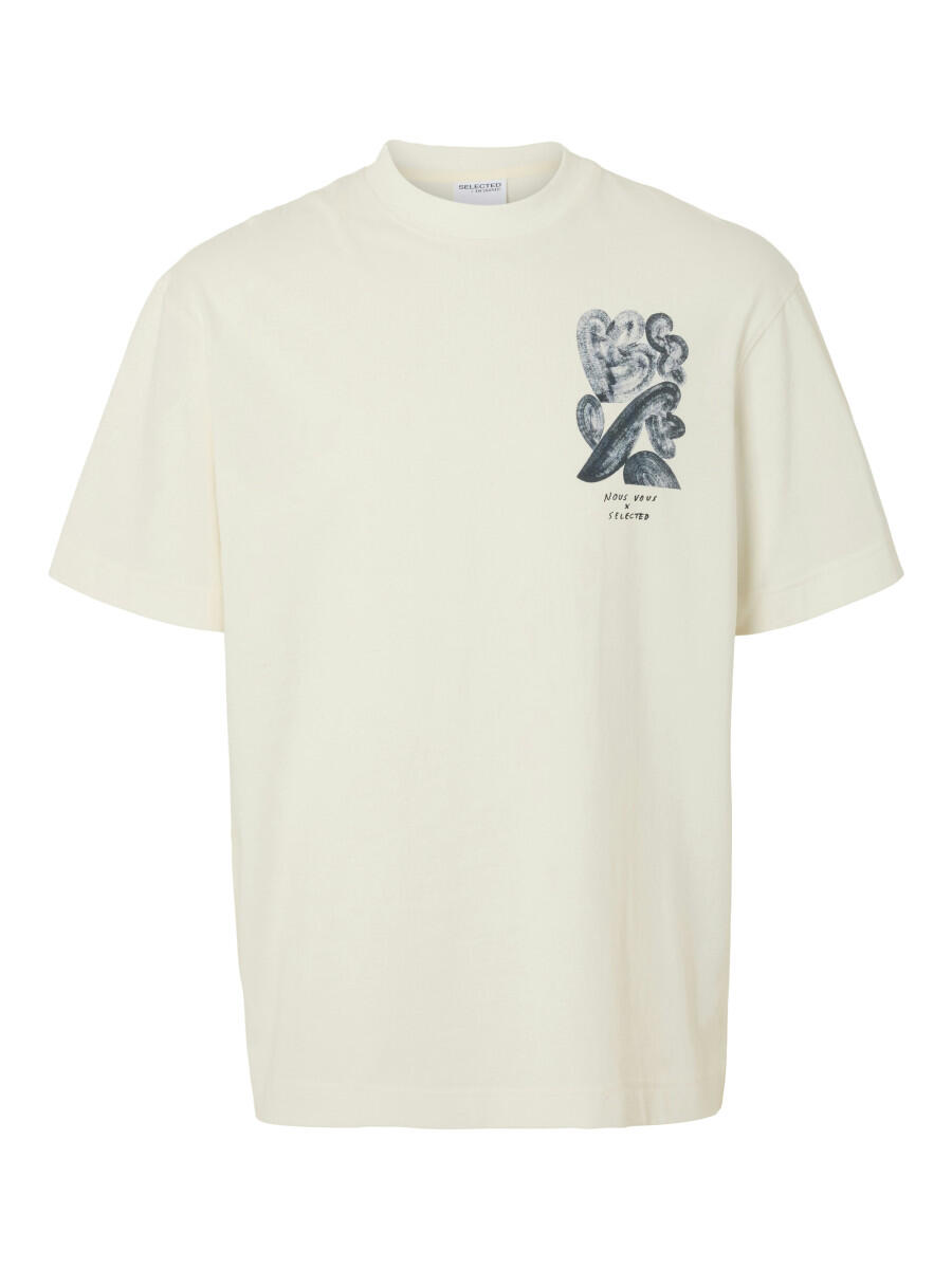 Selected - T-Shirt - Slhrelaxwill weiß - Gr. - L von Selected