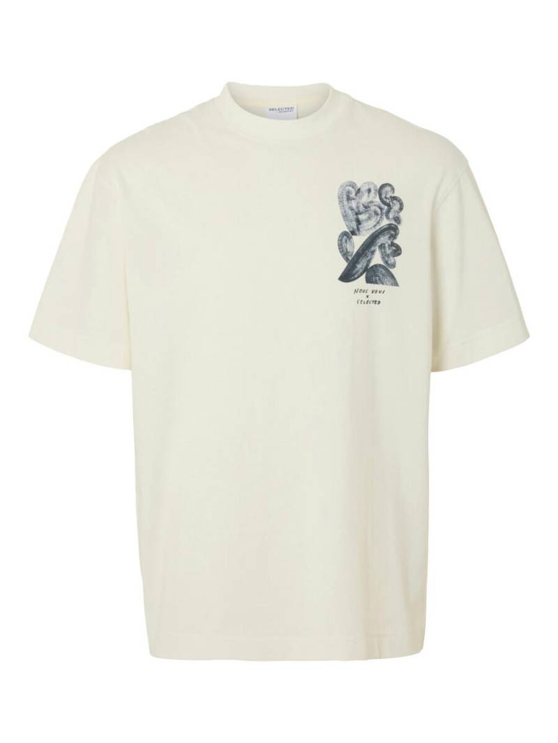 Selected - T-Shirt - Slhrelaxwill weiß - Gr. - L von Selected