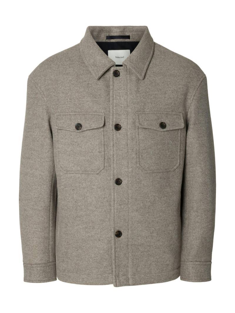 Selected - Wollblend Jacke - Slhmitch braun - Gr. - S von Selected