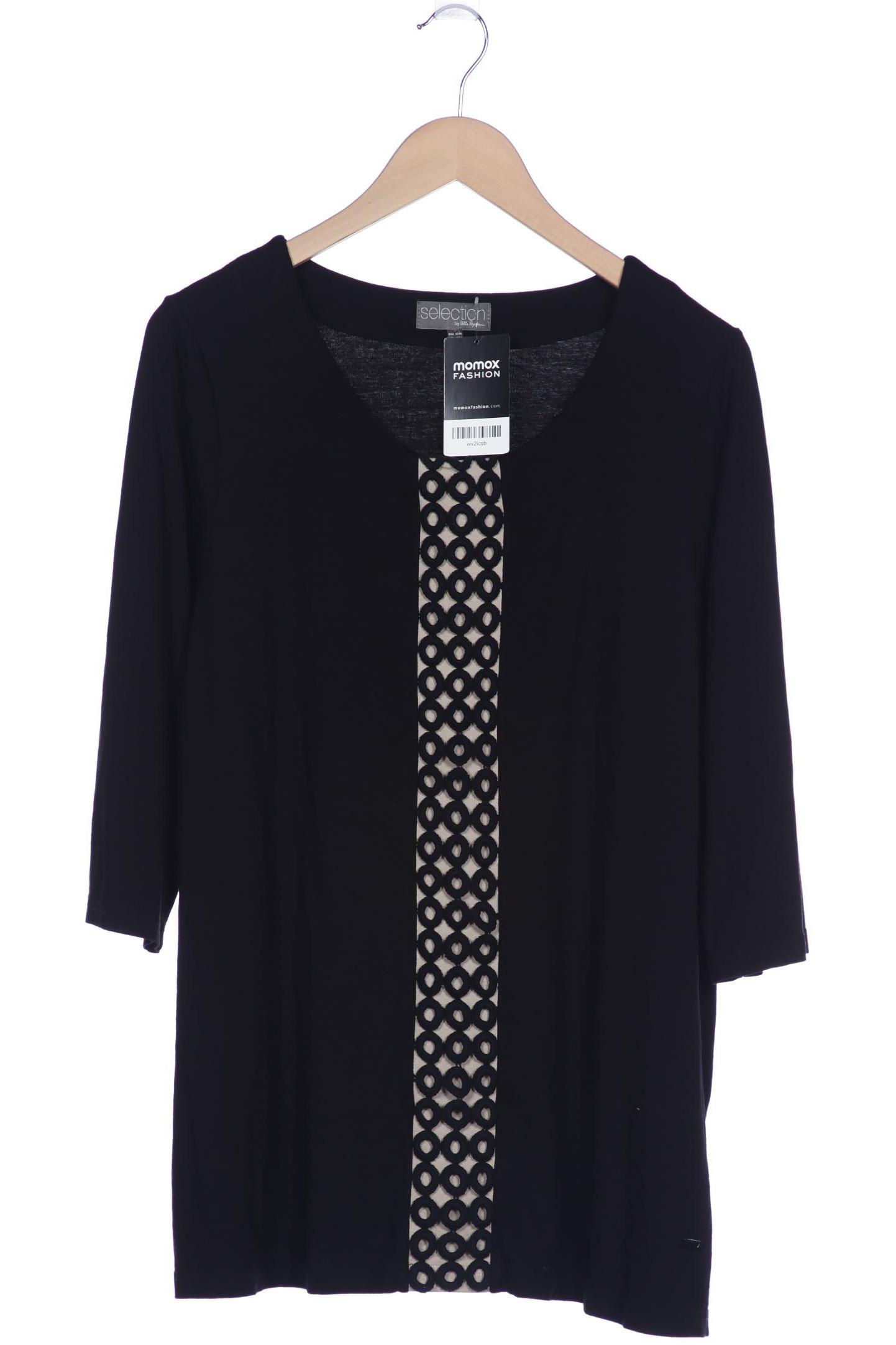 Selection by Ulla Popken Damen Langarmshirt, schwarz von Selection by Ulla Popken