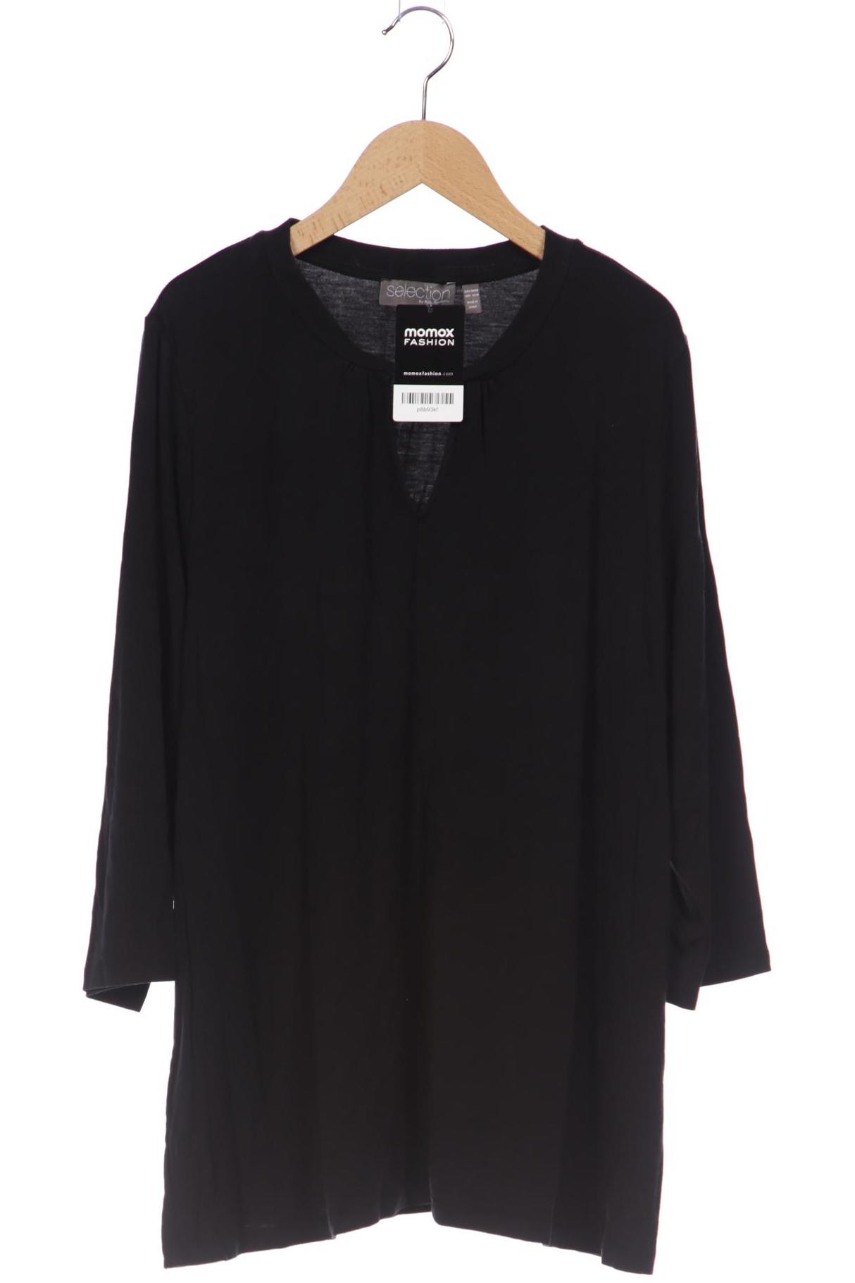 Selection by Ulla Popken Damen Langarmshirt, schwarz von Selection by Ulla Popken