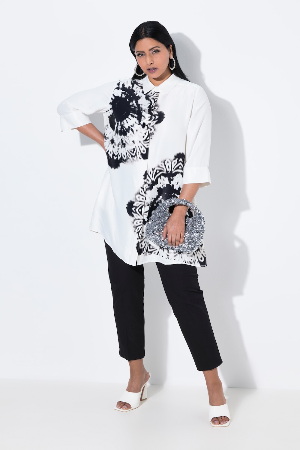 Große Größen Bluse, Damen, weiß, Größe: 54/56, Viskose, Ulla Popken von Selection