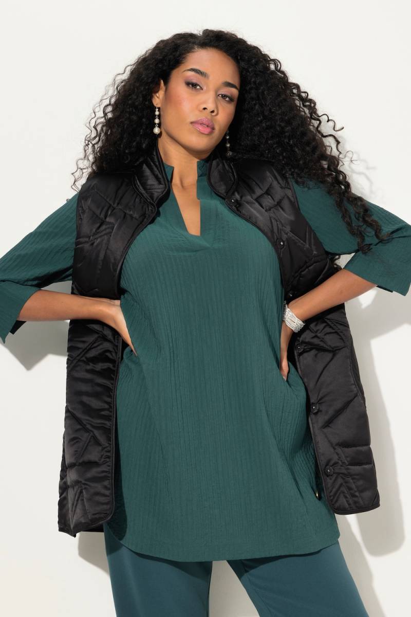 Große Größen Blusenshirt, Damen, türkis, Größe: 42/44, Viskose/Synthetische Fasern, Ulla Popken von Selection