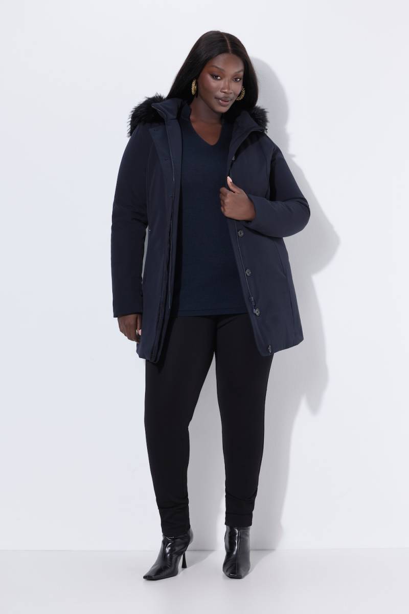 Große Größen Funktionsjacke, Damen, blau, Größe: 50/52, Synthetische Fasern/Polyester, Ulla Popken von Selection