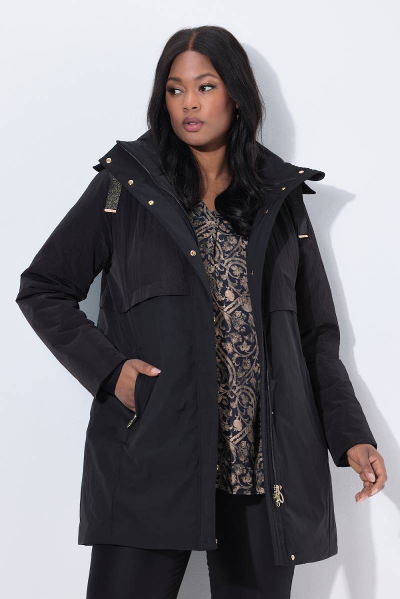 Große Größen HYPRAR Sympatex Funktions-Steppjacke, Damen, schwarz, Größe: 50/52, Polyester, Ulla Popken von Selection