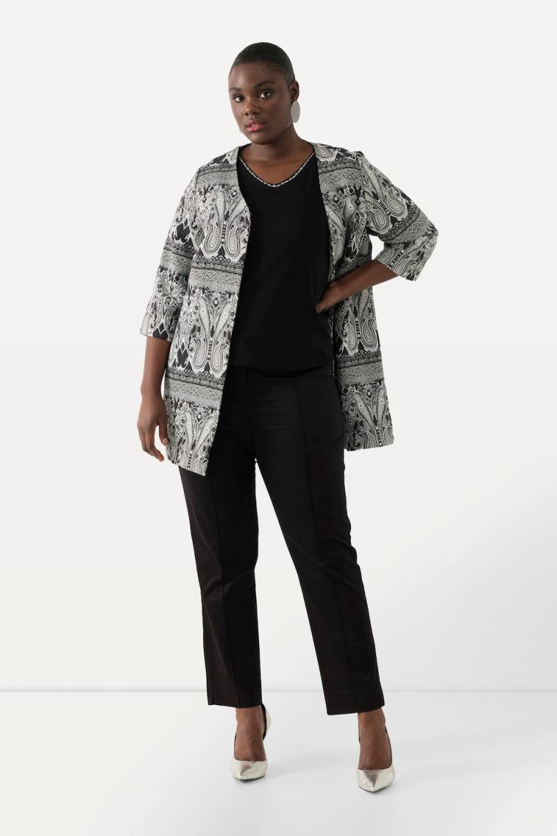 Große Größen Hose, Damen, schwarz, Größe: 42, Synthetische Fasern/Baumwolle, Ulla Popken von Selection