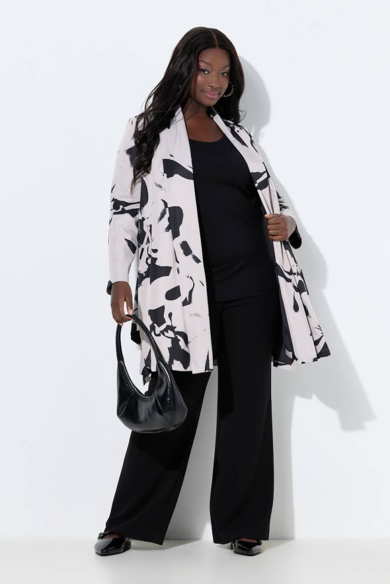 Große Größen Longjacke, Damen, grau, Größe: 46/48, Polyester, Ulla Popken von Selection