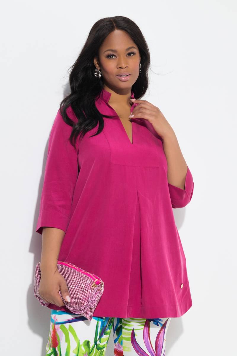 Große Größen Longtunika, Damen, rosa, Größe: 42/44, Synthetische Fasern, Ulla Popken von Selection