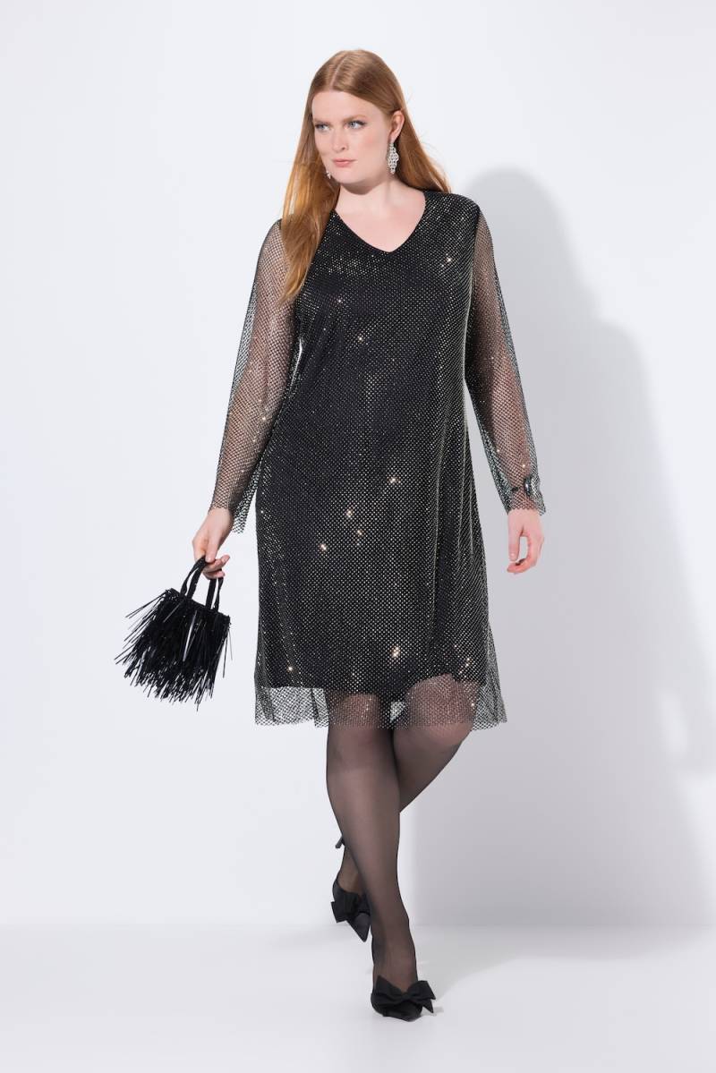 Große Größen Midikleid, Damen, grau, Größe: 46/48, Polyester, Ulla Popken Große Größen Midikleid, Damen, grau, Größe: 46/48, Polyester, Ulla Popken von Selection