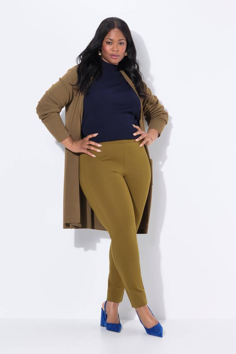 Große Größen Punto-Hose Sienna, Damen, braun, Größe: 54, Viskose/Synthetische Fasern, Ulla Popken von Selection