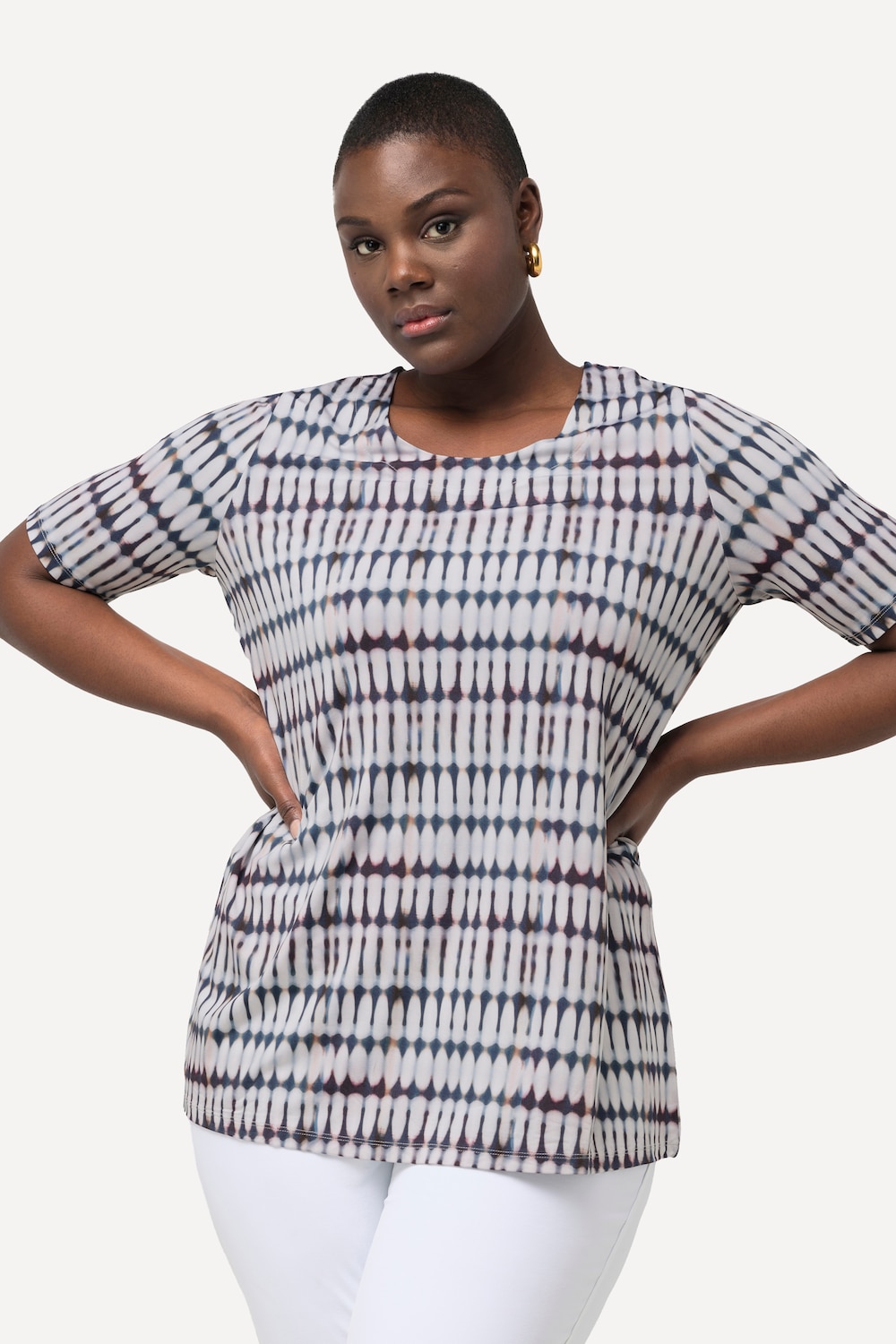 Große Größen Slinkyshirt, Damen, blau, Größe: 46/48, Viskose, Ulla Popken Große Größen Slinkyshirt, Damen, blau, Größe: 46/48, Viskose, Ulla Popken von Selection