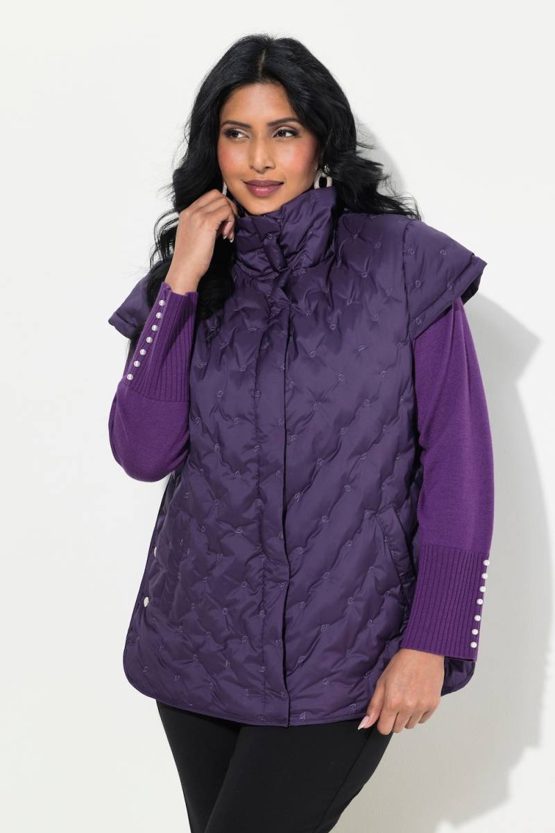 Große Größen Steppweste, Damen, lila, Größe: 46/48, Polyester, Ulla Popken von Selection